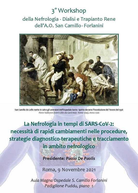 Programma 3Â° Workshop della Nefrologia - Dialisi e Trapianto Rene dellâ€™A.O. San Camillo - Forlanini